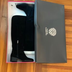 Vince Camuto Black Suede Knee High Boots (size 7)